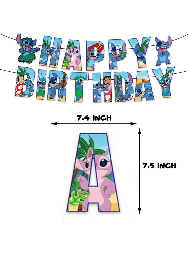MANBO Cute birthday party supplies, cartoon party decoration set includes banner, cake toppers, balloons, cupcake toppers, suitable for girls anime theme party - Image 4
